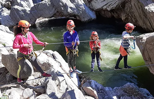 Via Ferrata Souterrata en Ligne de Vie Continue — Via Ferrata Villefranche de Conflent